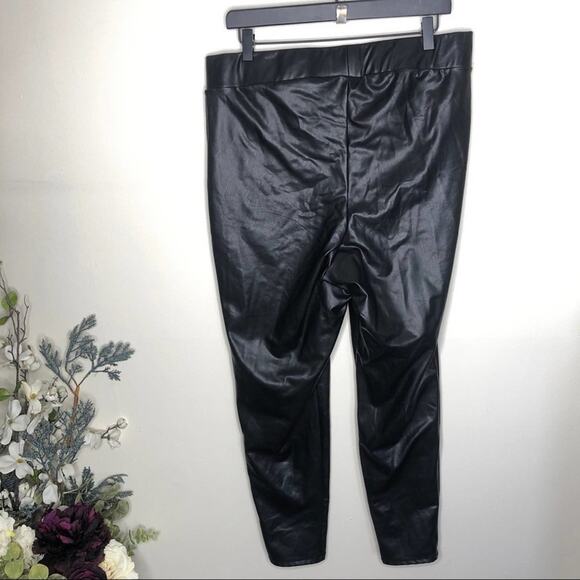 TORRID Faux Leather Leggings Black {O2} - Picture 3 of 6